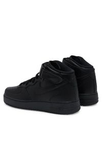 Nike - NIKE Air Force 1 '07 MID Sneakersy męskie. Okazja: na co dzień. Zapięcie: rzepy. Kolor: czarny. Materiał: guma, skóra. Szerokość cholewki: normalna. Model: Nike Air Force #4