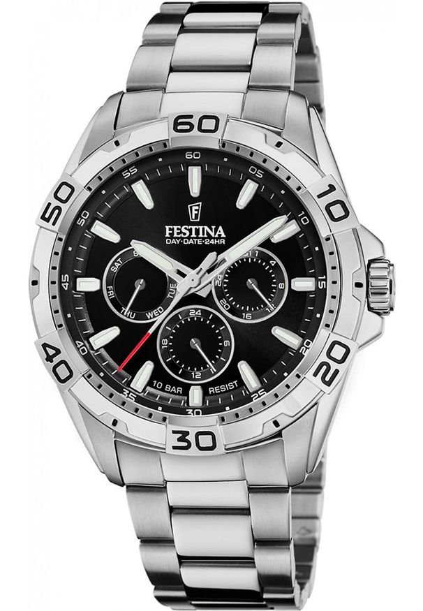 Zegarek męski Festina F20623-5 srebrny. Kolor: srebrny