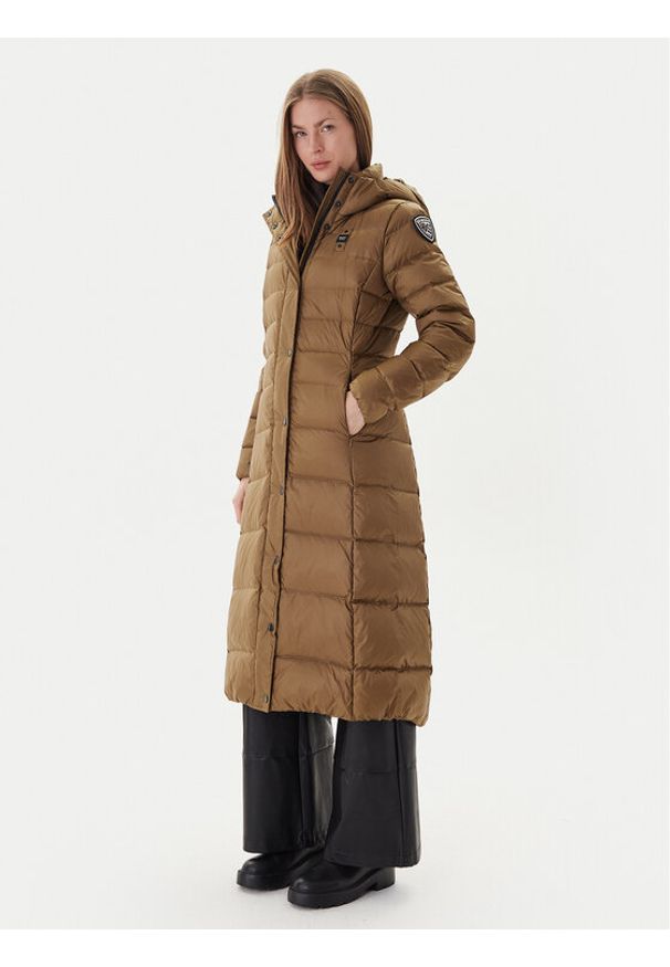Blauer Płaszcz zimowy Impermeabile 25WBLDK03101 Zielony Regular Fit. Kolor: zielony. Materiał: syntetyk. Sezon: zima