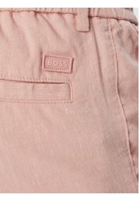 BOSS Szorty materiałowe Kane1 50557537 Różowy jasny Regular Fit. Kolor: różowy. Materiał: len, syntetyk #2