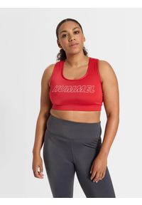 Biustonosz dla kobiet Hummel Curvy Sports Plus. Kolor: czerwony