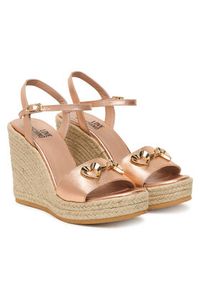 Love Moschino - LOVE MOSCHINO Espadryle JA1615BI0OIC0600 Różowy. Kolor: różowy. Materiał: skóra #6