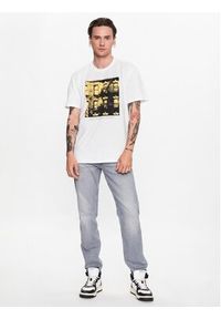 Only & Sons T-Shirt 22024793 Biały Regular Fit. Kolor: biały. Materiał: bawełna