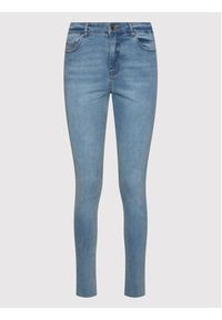 Morgan Jeansy 221-PHARO Niebieski Skinny Fit. Kolor: niebieski