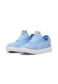 Puma - Buty do chodzenia dla dzieci Courtflex v3 Slip On PUMA Peach Smoothie. Zapięcie: bez zapięcia. Kolor: niebieski, wielokolorowy, szary. Sport: turystyka piesza