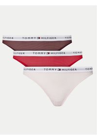 TOMMY HILFIGER - Tommy Hilfiger Komplet 3 par fig klasycznych UW0UW05531 Kolorowy. Materiał: syntetyk. Wzór: kolorowy