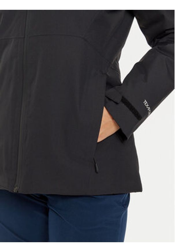Jack Wolfskin Kurtka przeciwdeszczowa Wisper Ins A61893 Czarny Regular Fit. Kolor: czarny. Materiał: syntetyk