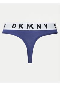 DKNY Stringi DK4529 Niebieski. Kolor: niebieski. Materiał: bawełna