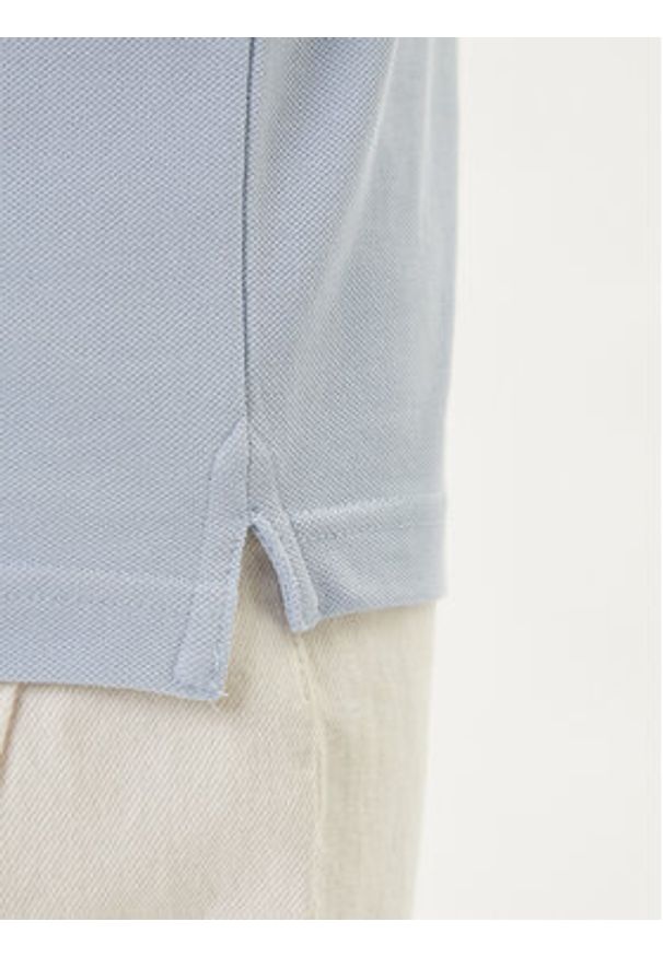 Selected Homme Polo 16087840 Błękitny Regular Fit. Typ kołnierza: polo. Kolor: niebieski. Materiał: bawełna