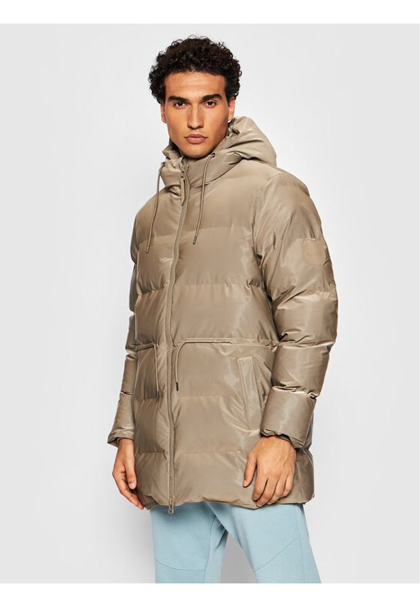 Rains Kurtka zimowa Unisex 1537 Beżowy Regular Fit. Kolor: beżowy. Materiał: syntetyk. Sezon: zima