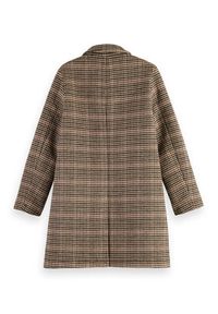 Scotch & Soda Płaszcz wełniany 168760 Brązowy Tailored Fit. Kolor: brązowy. Materiał: wełna, syntetyk #8