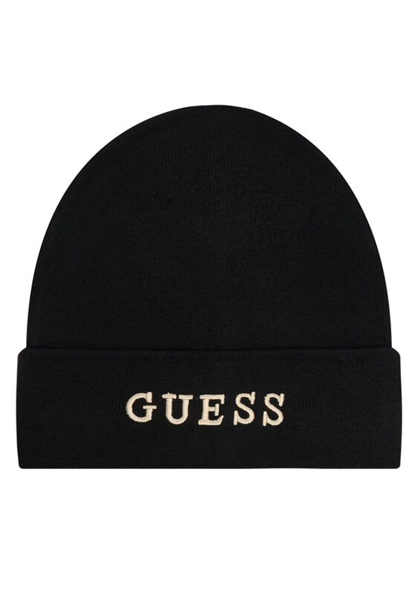 Guess Czapka AW5189 POL01 Czarny. Kolor: czarny. Materiał: materiał