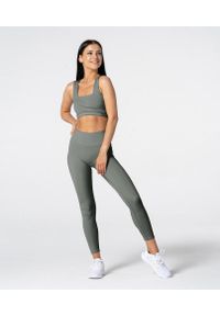 Carpatree - Legginsy z wysokim stanem Spark szare. Stan: podwyższony. Kolor: szary. Sport: fitness