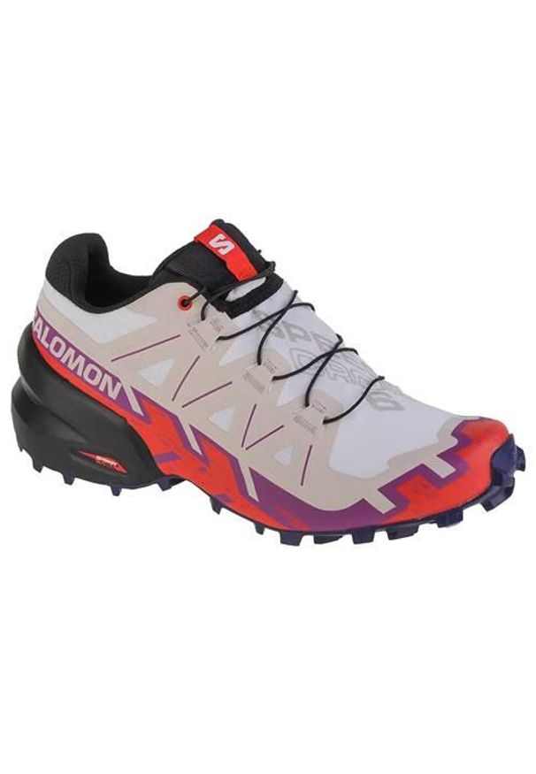 salomon - Buty do biegania damskie Salomon Speedcross 6 Wide. Zapięcie: sznurówki. Kolor: biały. Materiał: tkanina. Szerokość cholewki: normalna. Model: Salomon Speedcross
