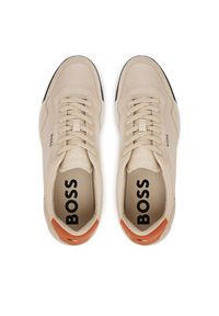 BOSS Sneakersy Titanium 50536524 Beżowy. Kolor: beżowy. Materiał: zamsz, skóra #3