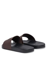 Calvin Klein Klapki Ess Slide Monobrand Cv HM0HM02107 Brązowy. Kolor: brązowy. Materiał: syntetyk #3
