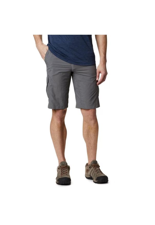 columbia - Spodenki trekkingowe męskie Columbia Silver Ridge II Cargo. Kolor: szary. Materiał: nylon. Sport: turystyka piesza