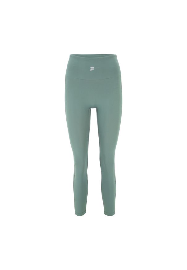 Fila - Legginsy damskie FILA Raga High Waist 7/8. Stan: podwyższony. Kolor: zielony