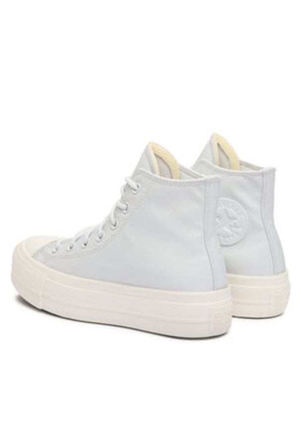 Converse Trampki Chuck Taylor All Star Lift Platform Leather A05248C Błękitny. Kolor: niebieski. Materiał: materiał. Obcas: na platformie