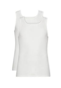Resteröds Komplet 2 tank topów 7027 1 Biały Slim Fit. Kolor: biały. Materiał: bawełna #4