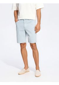 Reserved - Jeansowe szorty straight - niebieski. Kolor: niebieski. Materiał: jeans
