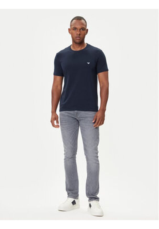 Emporio Armani Underwear Komplet 2 t-shirtów EM000391 AF14132 MB143 Granatowy Regular Fit. Kolor: niebieski. Materiał: bawełna
