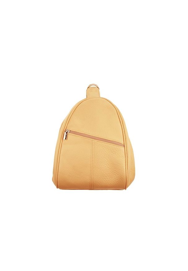 Perfekt Plus - PERFEKT PLUS PL/3 pomarańczowy, plecak, torebka damska 2w1. Kolor: pomarańczowy. Materiał: skóra