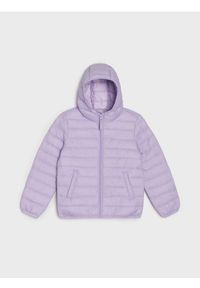 Sinsay - Pikowana kurtka puffer z kapturem - fioletowy. Typ kołnierza: kaptur. Kolor: fioletowy #1