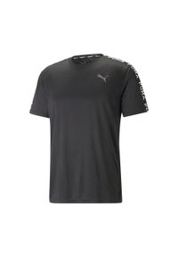 Puma - Koszulka fitness męska PUMA Fit Taped. Kolor: czarny. Sport: fitness #1