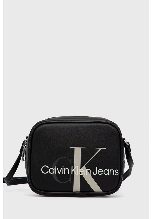 Calvin Klein Jeans Torebka kolor czarny. Kolor: czarny