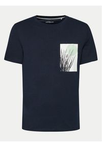 s.Oliver T-Shirt 2143915 Granatowy Regular Fit. Kolor: niebieski. Materiał: bawełna #1