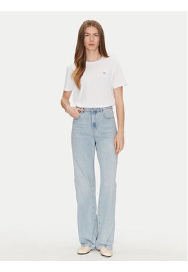 TwinSet - TWINSET T-Shirt 251TP2074 Biały Regular Fit. Kolor: biały. Materiał: bawełna
