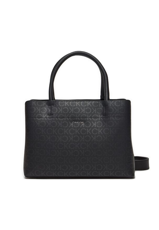 Calvin Klein Torebka Business Medium Tote_Epi Mono K60K611890 Czarny. Kolor: czarny