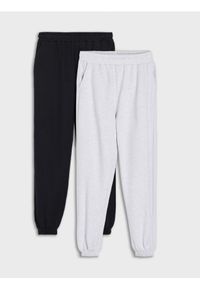 Sinsay - Spodnie dresowe 2 pack - wielobarwny. Materiał: dresówka