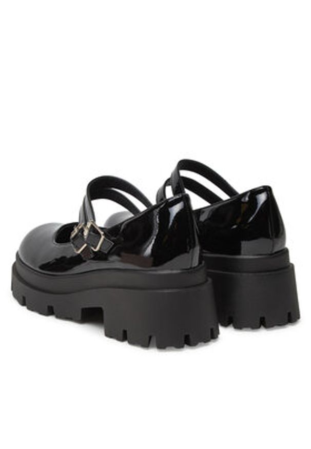 DeeZee Półbuty 8-3-B Czarny. Kolor: czarny. Materiał: skóra