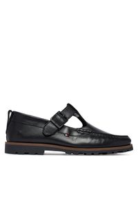 TOMMY HILFIGER - Tommy Hilfiger Półbuty Hilfiger Light Lth Buckle Loafer FM0FM05846 Czarny. Kolor: czarny. Materiał: skóra #1