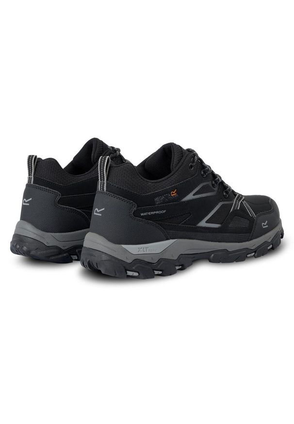 Regatta - Buty trekkingowe męskie Holcombe 3 niskie. Kolor: wielokolorowy, turkusowy, niebieski. Materiał: materiał, syntetyk. Szerokość cholewki: normalna