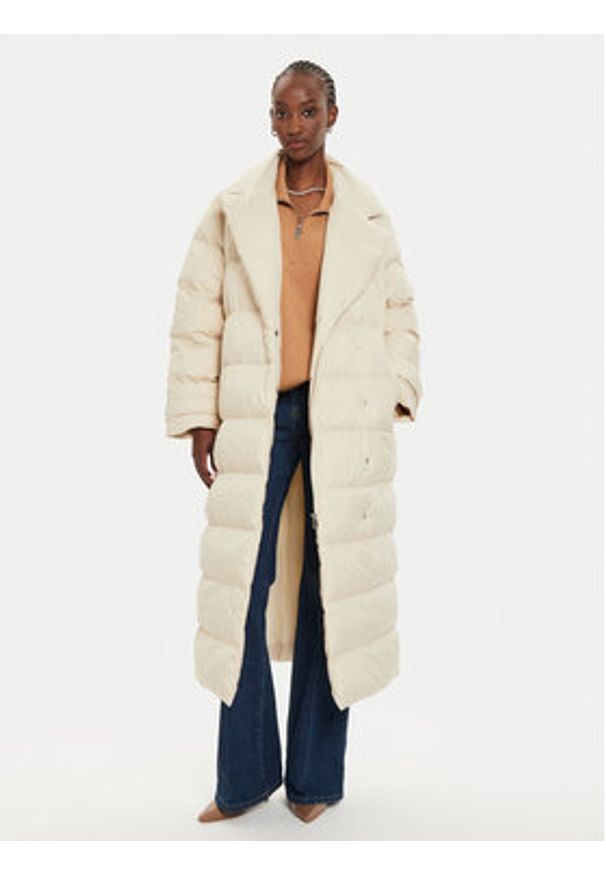 Pinko - PINKO Kurtka zimowa Taccuino 103829 A0L5 Écru Regular Fit. Materiał: syntetyk. Sezon: zima
