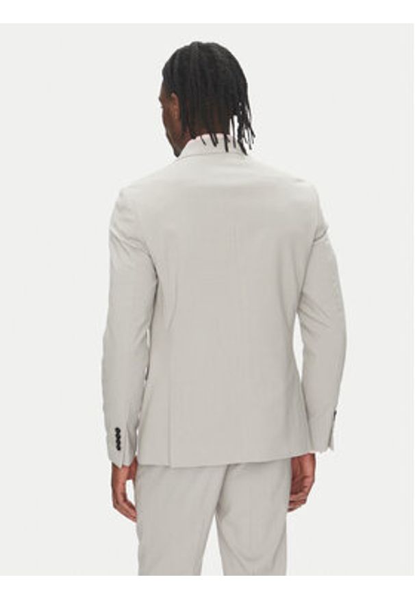 Lindbergh Garnitur 30-61040 Szary Slim Fit. Kolor: szary. Materiał: syntetyk, wiskoza