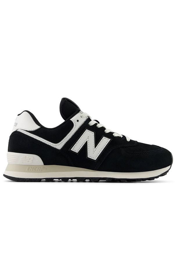 Buty unisex New Balance U574YCE - czarne. Kolor: czarny. Materiał: guma, syntetyk, zamsz, materiał, skóra. Szerokość cholewki: normalna. Model: New Balance 574