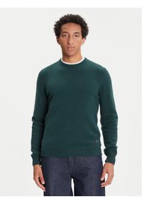 Barbour Sweter MKN0584GN59 Zielony Regular Fit. Kolor: zielony. Materiał: wełna