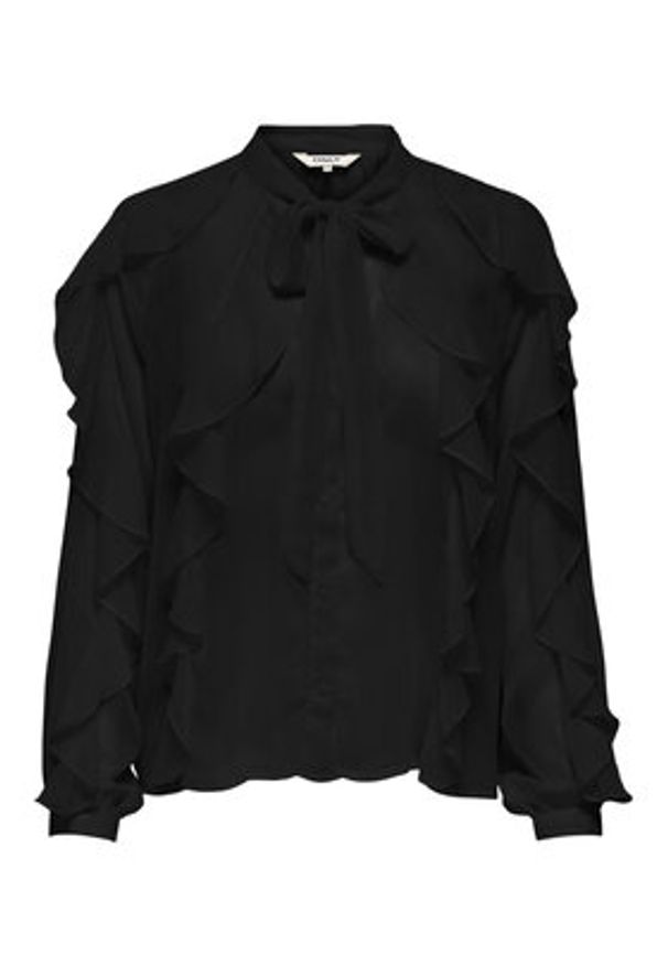 only - ONLY Koszula Taryn 15360696 Czarny Regular Fit. Kolor: czarny. Materiał: syntetyk