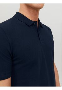 Jack & Jones Polo Basic 12136516 Granatowy Slim Fit. Typ kołnierza: polo. Kolor: niebieski. Materiał: bawełna #5
