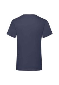 FRUIT OF THE LOOM - Koszulka Unisex Dla Dorosłych Z Dekoltem W Szpic. Kolor: niebieski