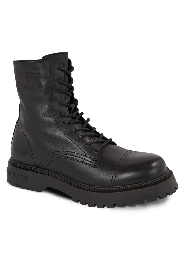 Trzewiki Tommy Jeans Tjm Casual Boot EM0EM01244 Black BDS. Okazja: na co dzień. Kolor: czarny. Styl: casual
