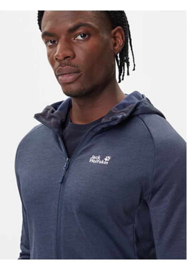 Jack Wolfskin Polar Peak District A65272 Granatowy Regular Fit. Kolor: niebieski. Materiał: syntetyk