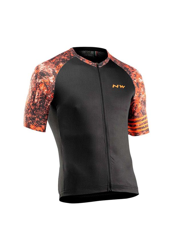 NORTHWAVE - Jersey Northwave Blade. Kolor: wielokolorowy, czarny, pomarańczowy. Materiał: jersey. Sport: kolarstwo
