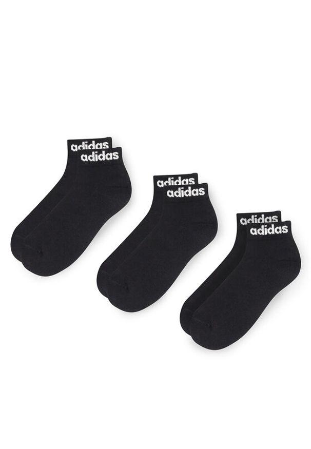 Adidas - adidas Zestaw 3 par niskich skarpet unisex IC1303 3-PACK Czarny. Kolor: czarny. Materiał: bawełna