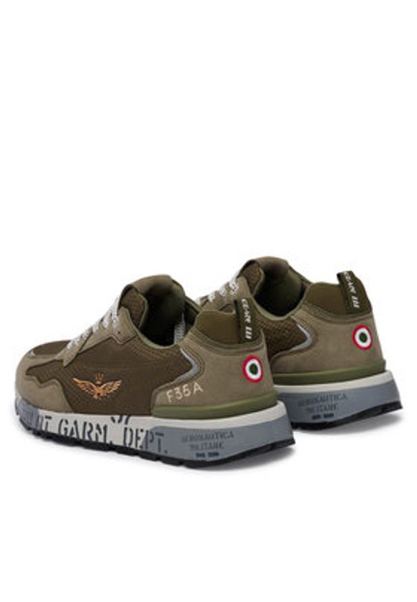 Aeronautica Militare Sneakersy 261SC0276UCT04327 Zielony. Kolor: zielony. Materiał: materiał