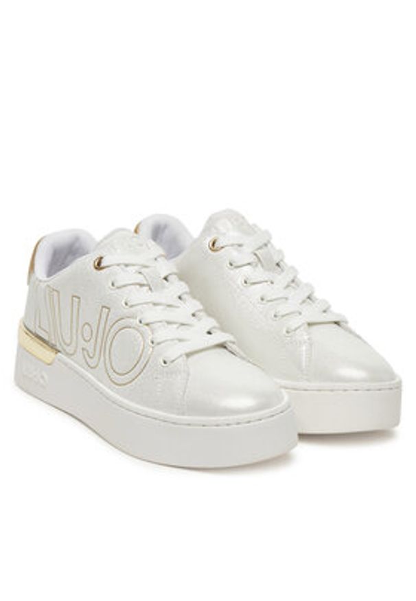 Liu Jo Sneakersy 4A5703 EX099 Biały. Kolor: biały. Materiał: skóra